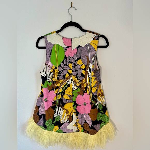 La Double J La Scala feather top with matching Hendrix pant in Big Flower print - Picture 3 of 10